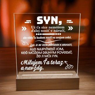 Darček pre syna v podobe rámu s gravírovaním ToSonFrame